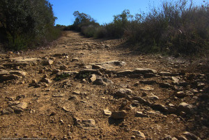 Rough, rocky trail, Topanga