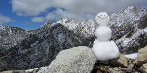 Snowman at Mt. Lowe
